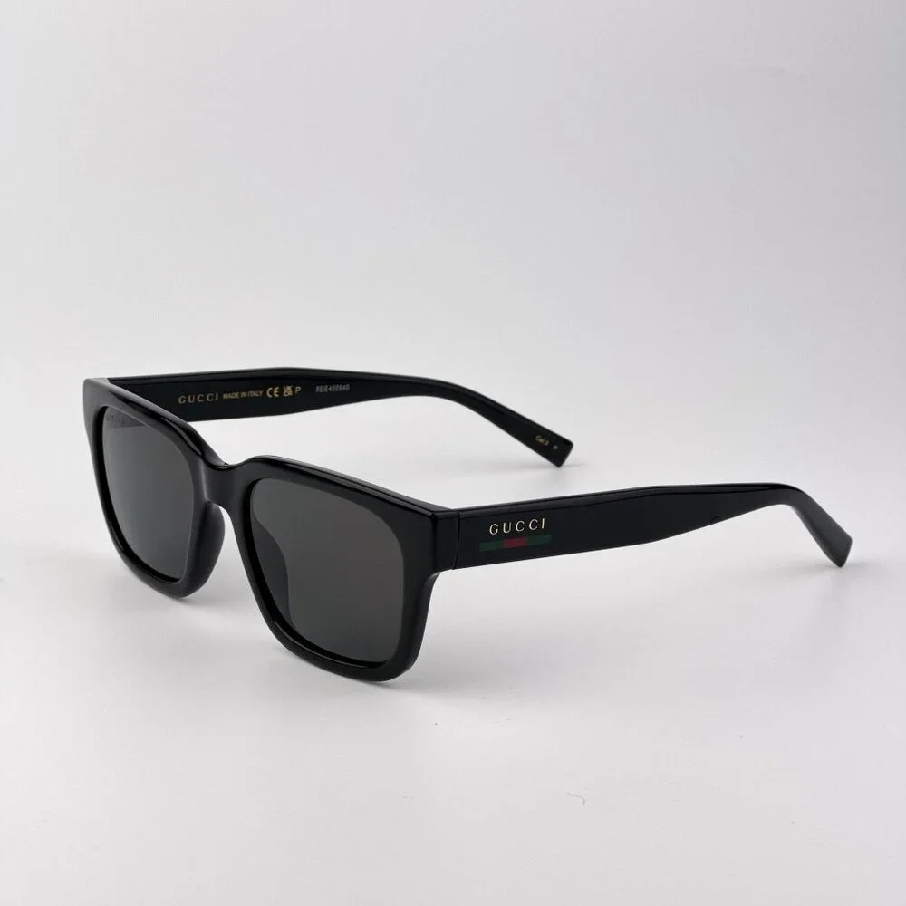 Gucci Men’s Sunglasses – Black Square Frame Polarized Lenses | GG1857S 005